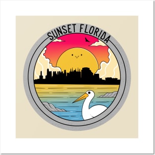 Sunset  Florida Posters and Art